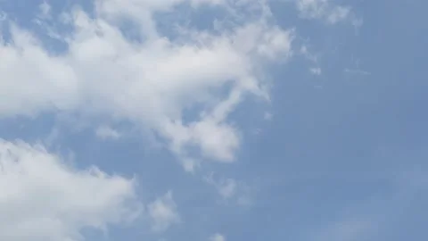 Timelapse of clear clouds and blue sky Stock Footage 160356266