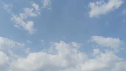 Timelapse of clear clouds and blue sky Stock Footage 160495254