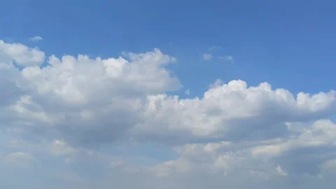 Timelapse of clear clouds and blue sky Stock Footage 160495271