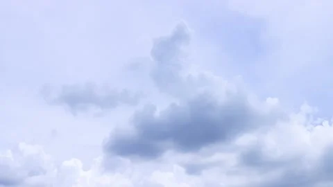 Timelapse clear sky with beautiful clouds moving, 4k Stock Footage 147338821