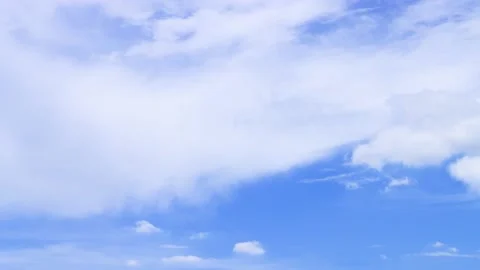 Timelapse clear sky with beautiful clouds moving, 4k Stock Footage 147341493