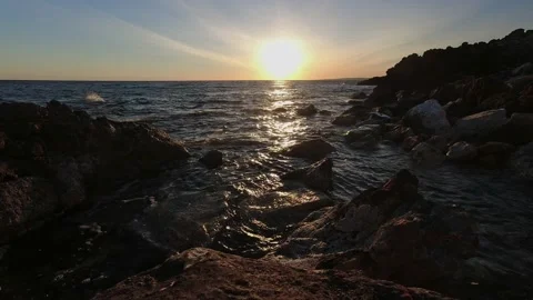 Timelapse from a cliff of Salento 스톡 동영상 179382243
