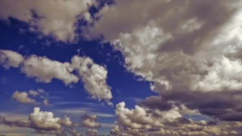 Timelapse clip of nebulosity - dramatic bg with clouds Stock Footage 308513985