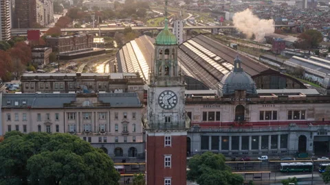 Timelapse clip of the Torre Monumental in Buenos Aires Stock Footage 337891992