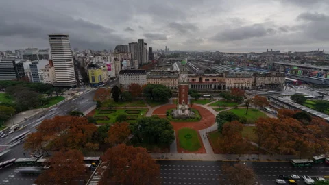 Timelapse clip of the Torre Monumental in Buenos Aires Stock Footage 341979809