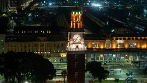 Timelapse clip of the Torre Monumental in Buenos Aires Stock Footage 341980132