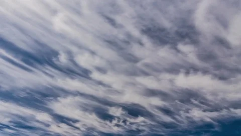 Timelapse clip of white clouds against the blue sky Video stock 75779475