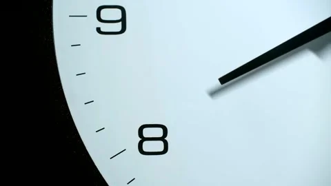 Timelapse of clock hand moving on white background Stock Footage 311939903