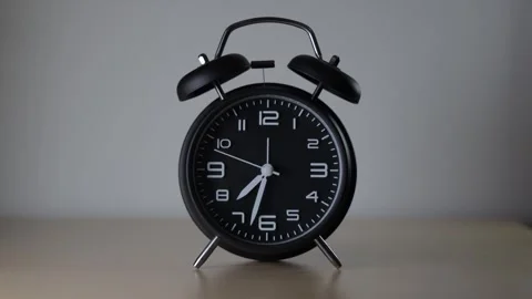 Timelapse of Clock with Moving Hour and Minute Hands Stock Footage 293508667