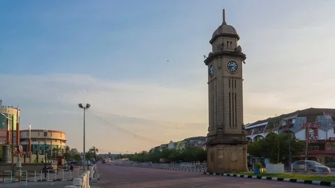 Timelapse of a clock tower Stock Footage 120069634