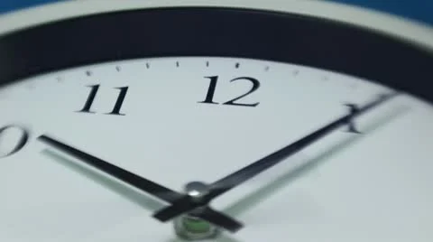 Timelapse Clock Zoom In Stock Footage 10772503