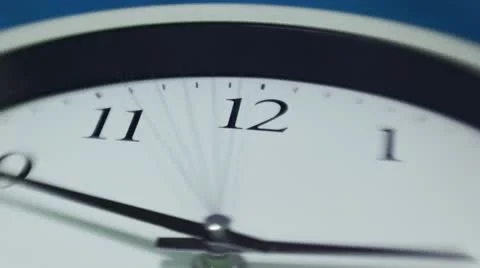 Timelapse Clock Zoom Reverse Stock Footage 10772365