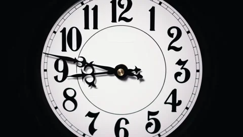 Timelapse Close-Up of Clock Face with Fast Hands Stock Footage 306840714