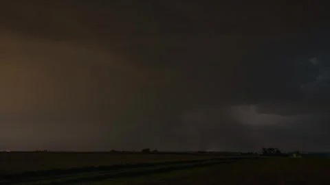 Timelapse of a close storm cell Stock Footage 301406397