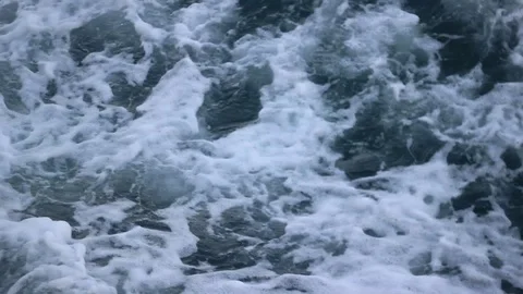 Timelapse close-up video shot of wave bubbles Stock Footage 92124228