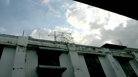 Timelapse of Cloud and building Stock Footage 10810905