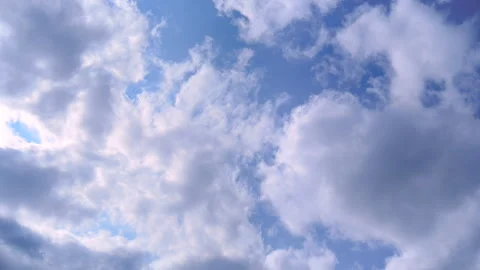 Timelapse of cloud clusters moving in the wind Stock Footage 311335159