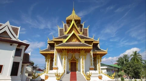 Timelapse cloud flowing in Vientiane , Laos Video stock 67612080