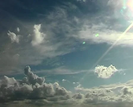 Timelapse cloud layers Stock Footage