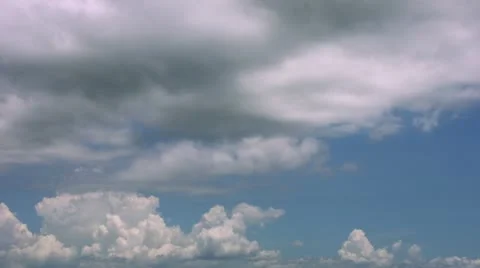 Timelapse cloud layers Vídeo Stock 11599663