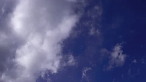 TimeLapse - Cloud movement from bottom left to top right Stock Footage 153305304