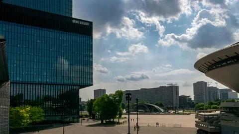 Timelapse. Cloud movement of Katowice, Silesia, Poland. Stock Footage 155326276