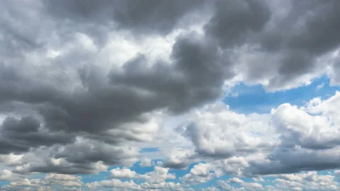 Timelapse of cloud movement. Loop. Panorama of the sights of St. Petersburg. Stock Footage 120245697