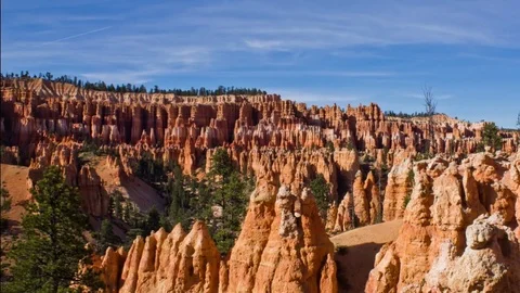 Timelapse of Cloud Movement over Bryce Canyon Stock Footage 79586421