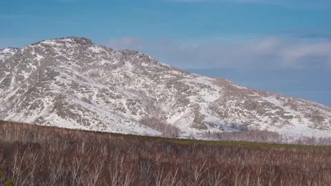 Timelapse of cloud movement over the mountain Stock Footage 148637853