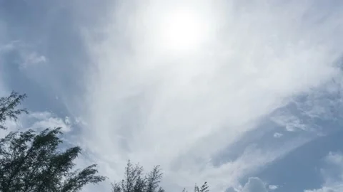 Timelapse Cloud moving fast on sky Stock Footage 205253320