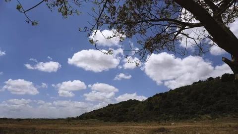 Timelapse: Cloud passing at Carmona Hill Stock Footage 92488978