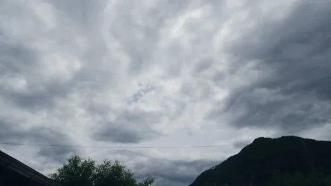 Timelapse of cloud passing by in cloudy sky Stock Footage 134767473