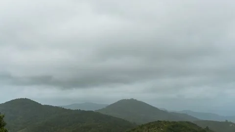 Timelapse cloud of rain move on mountain Stock Footage 205253530
