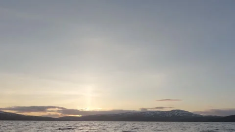 Timelapse Clouds 4K Lake sunset Stock Footage 282474095