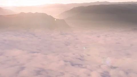 Timelapse, clouds above mountains. Stock Footage 71570556
