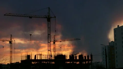 Timelapse of clouds after rain over the city Stock Footage 337425842