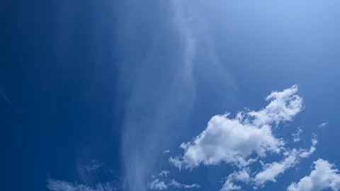 Timelapse of clouds in the afternoon sky Video stock 123793227