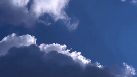 Timelapse clouds against the blue sky Stock Footage 126065002