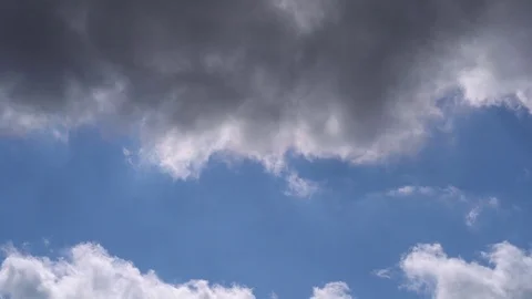 Timelapse clouds against the blue sky Stock Footage 126065475