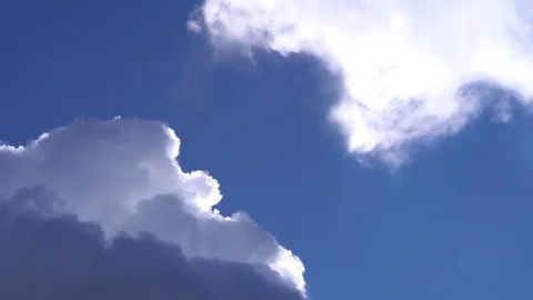 Timelapse clouds against the blue sky Stock Footage 126958180