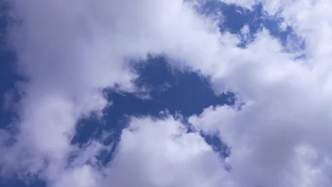 Timelapse clouds against the blue sky Stock Footage 126958207