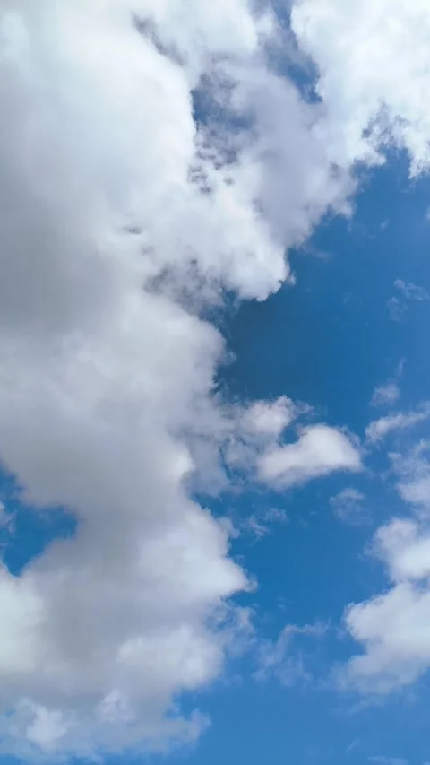 A timelapse of clouds against the blue sky Stock Footage 342926552