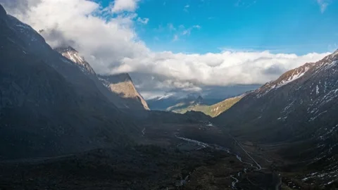 Timelapse Clouds in the Alpes, 4K Stock Footage 154276007