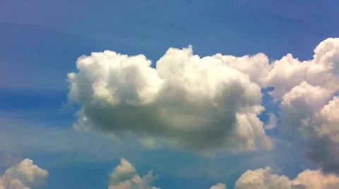 Timelapse Of Clouds And Blue Sky Stock Footage 37524528