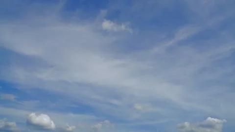 Timelapse of clouds and blue sunny sky Video stock 311456922