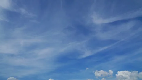 Timelapse of clouds and blue sunny sky Video stock 311456926