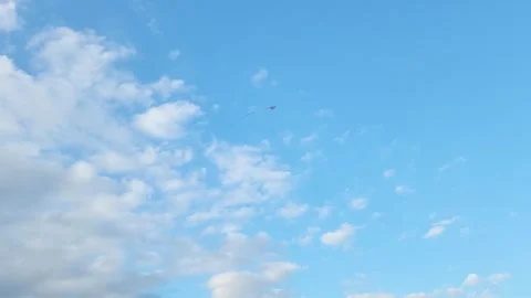 Timelapse of clouds and kites Stock Footage 247256471