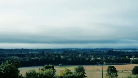 Timelapse of clouds and mist Stock Footage 116662447