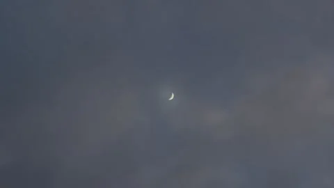 Timelapse Clouds and Moon Stock Footage 231490259