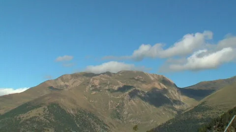 Timelapse of clouds and mountains Stockbeeldmateriaal 90687